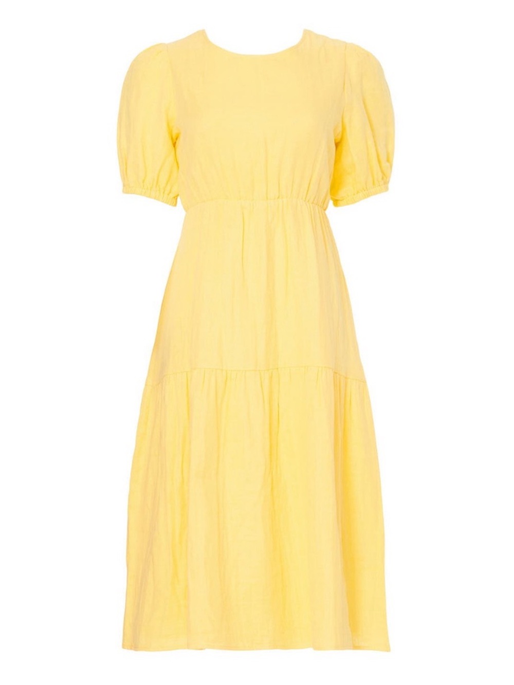 Love Whit by Whitney Port~Yellow Tie Back Midi Dress~Size S~$360~